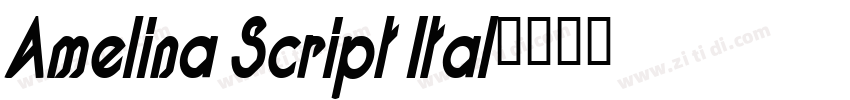 Amelina Script Ital字体转换